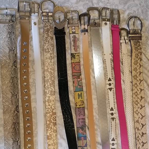Assorted Belts Michael Kors, Fossil, Guess - Picture 1 of 13